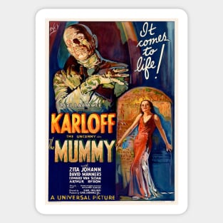 Karloff - The Mummy Sticker